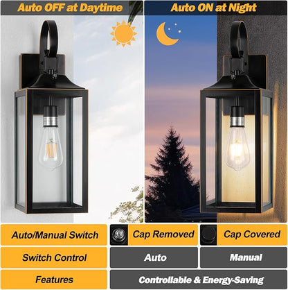 Black with Gold Trim（Dusk to Dawn Sensor）