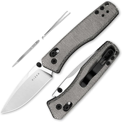 AEB-L Steel+Black Norplex UltreXMicarta Handle