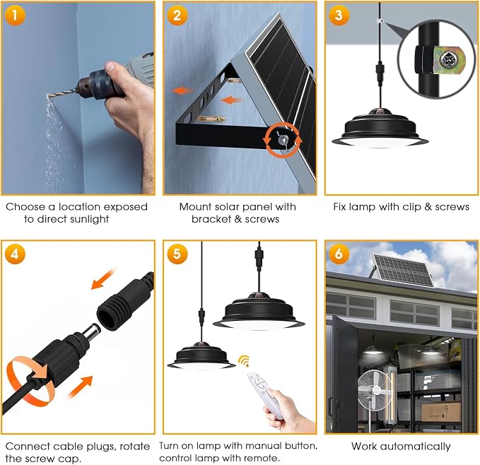 Dualhead solar pendant light