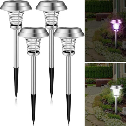 Silver Exterior, Purple, White Light
