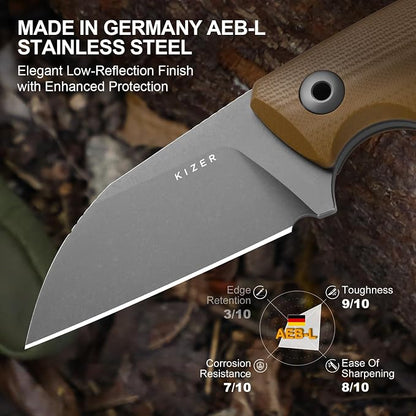AEB-L Blade+ Brown G10 Handle