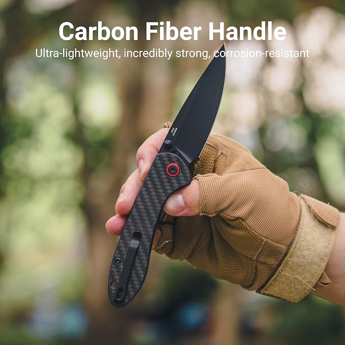Black/ Carbon Fiber Handle
