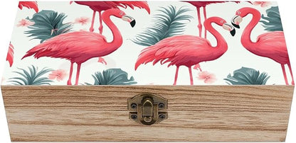 Pink flamingo pattern