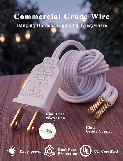 100FT Amber White-White