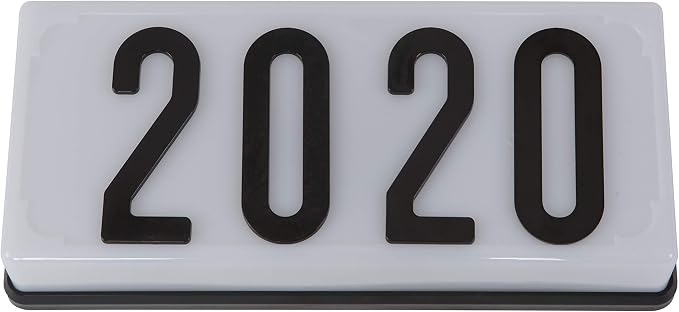 White Frame With Black Numbers