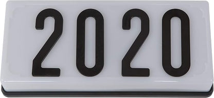 White Frame With Black Numbers