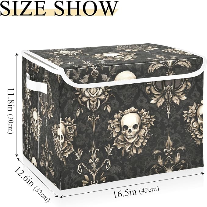 gothic brown skulls