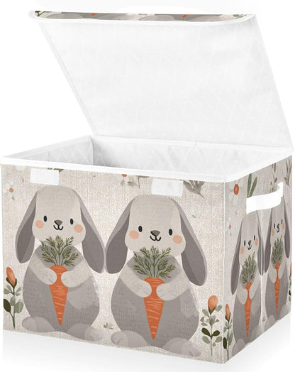 Cute Grey Bunny Carrot