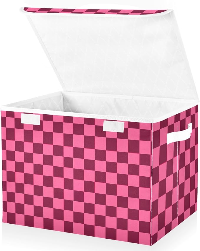 Checkered Hot Pink