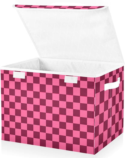 Checkered Hot Pink