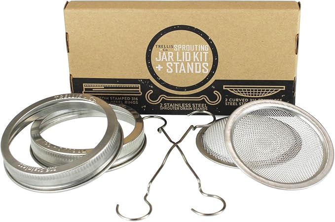 Sprouting Lids + Stands