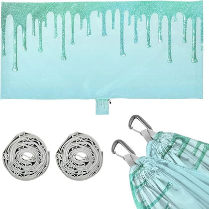 Mint Green Glitter Drip