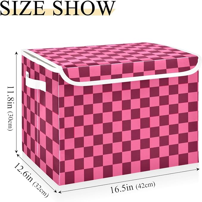 Checkered Hot Pink