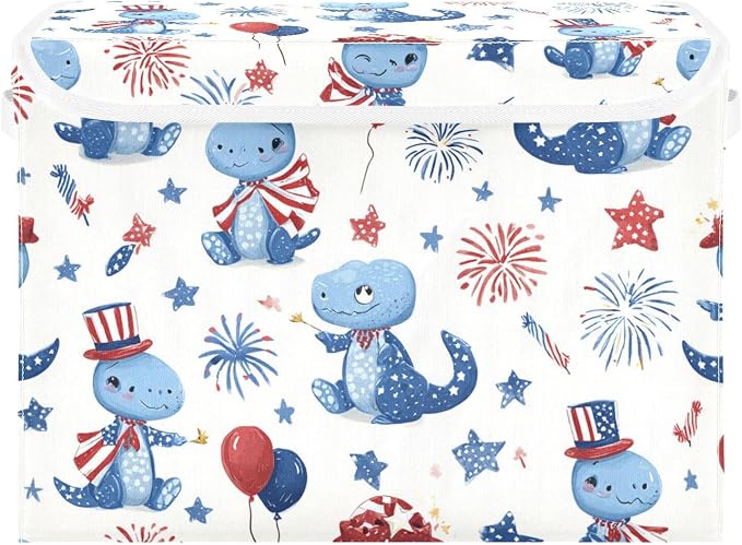 Blue Dinosaurs Stars Balloons Fireworks