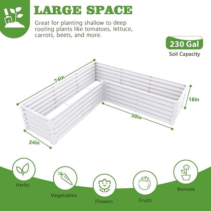 L Shape 4p-white