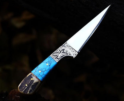 Silver, Blue and Brown