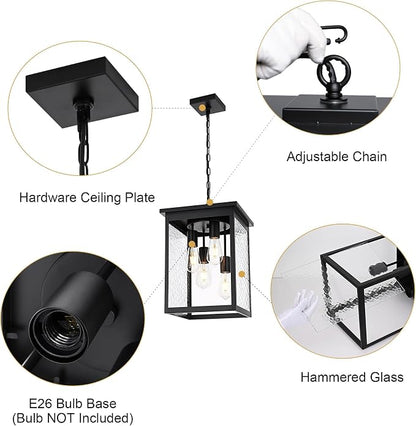 Hammered Glass, Black