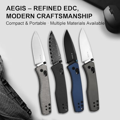 Damascus Steel+Black G10 Handle