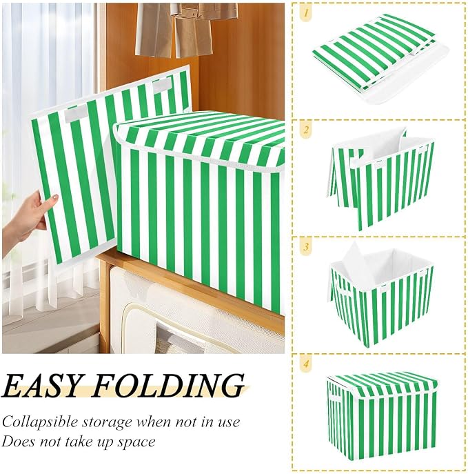 Green Christmas Stripe