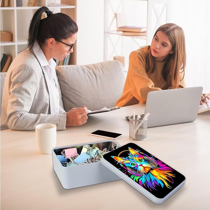 Colorful Cat Wear Headphones