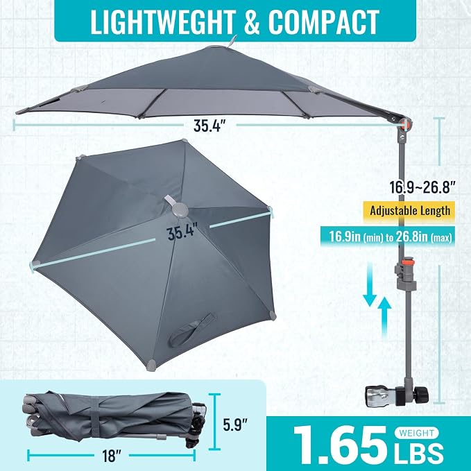 Grey/Black+umbrella