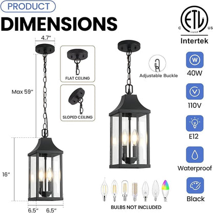 A551-Clear Glass & Black