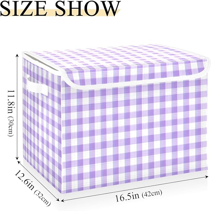 Purple Gingham Checkered