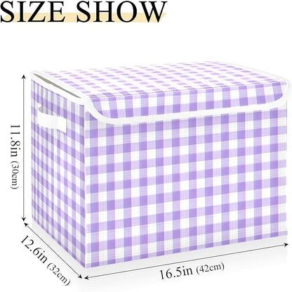 Purple Gingham Checkered