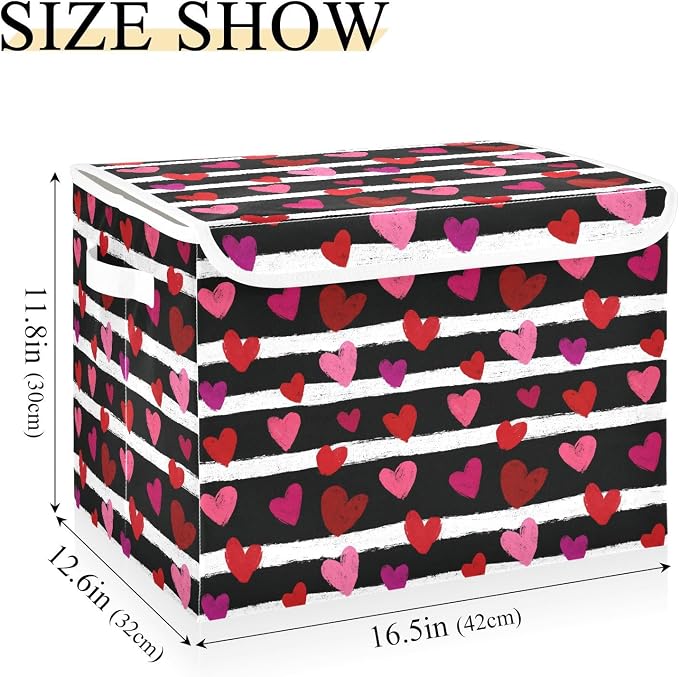 Striped Hearts Valentine