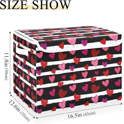 Striped Hearts Valentine