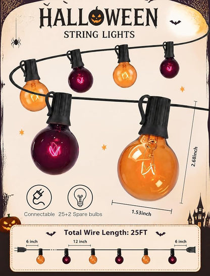 Clear Orange Purple-Black