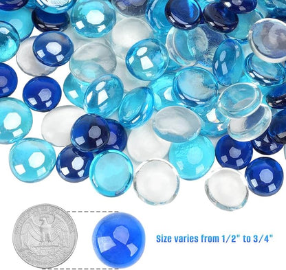 Cobalt Blue, Crystal Ice, Caribbean Blue