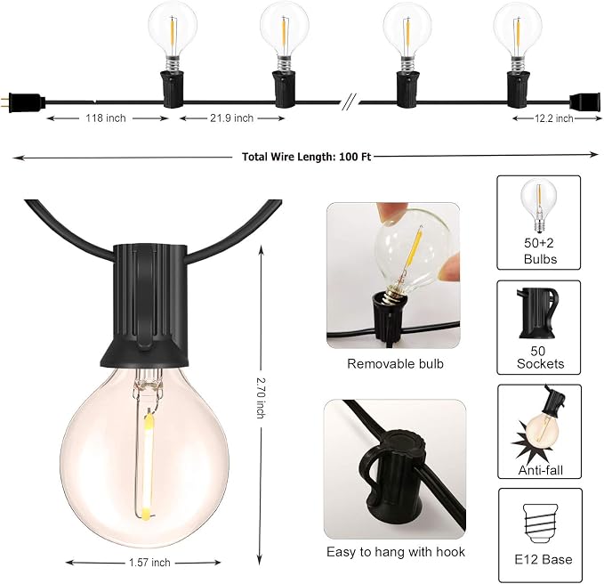 Black G40 Bulbs