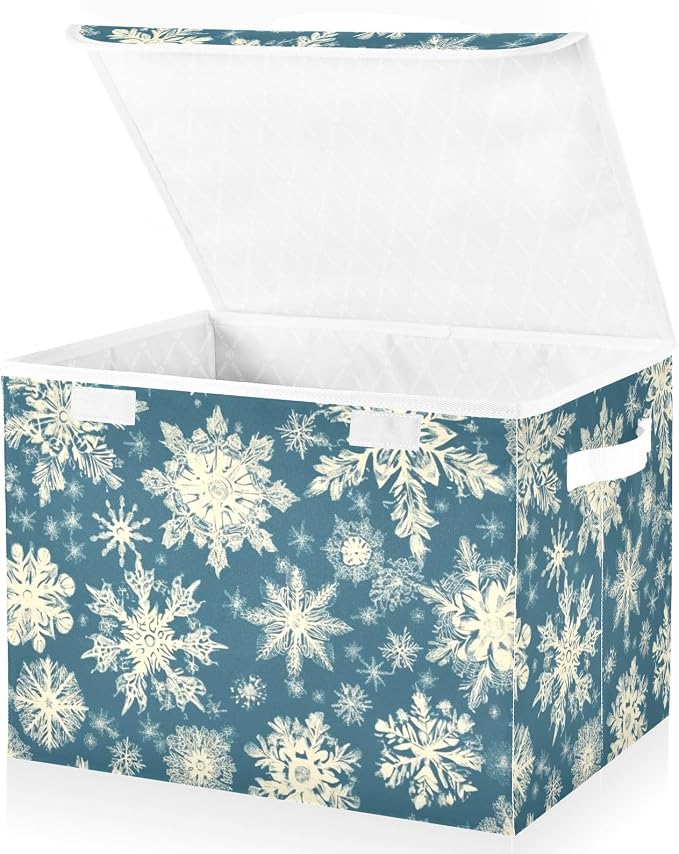 Pretty Christmas Snowflakes Blue