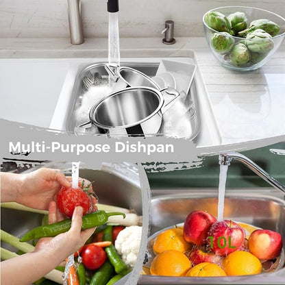 2PCS Kitchen Sink Dish Tub (12.9IN)