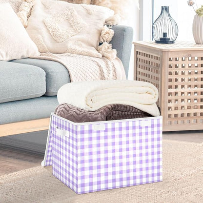 Purple Gingham Checkered