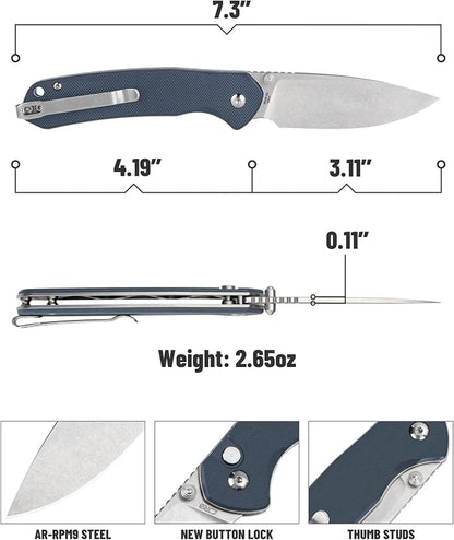 G10 Handle-Blue