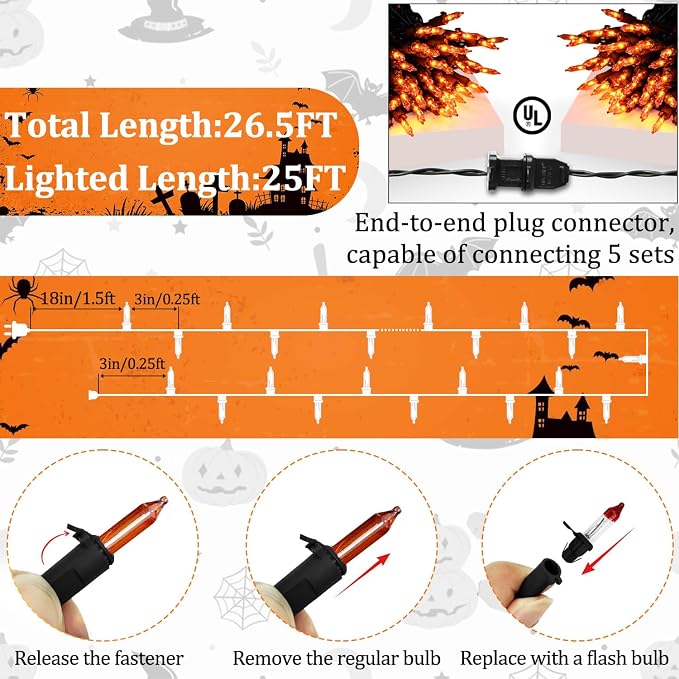 orange light black wire