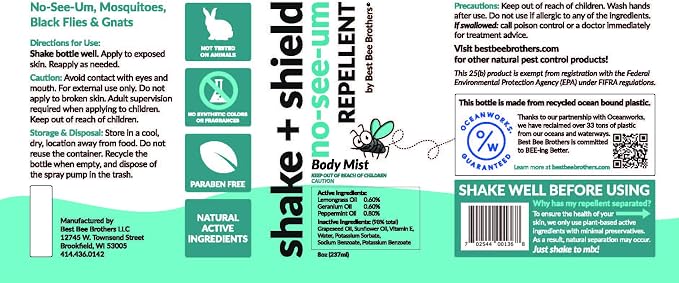 Shake + Shield No-see-ums Gnat Spray
