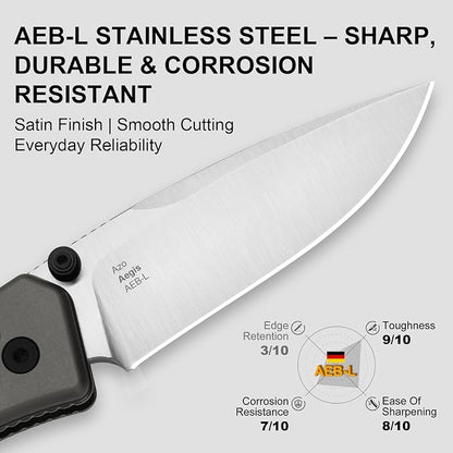 AEB-L Steel+Gray Aluminum Handle