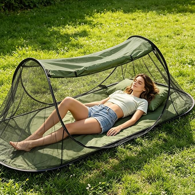 Green Double Mesh