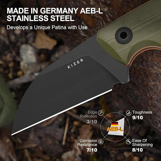 AEB-L Blade+ Olive Green G10 Handle