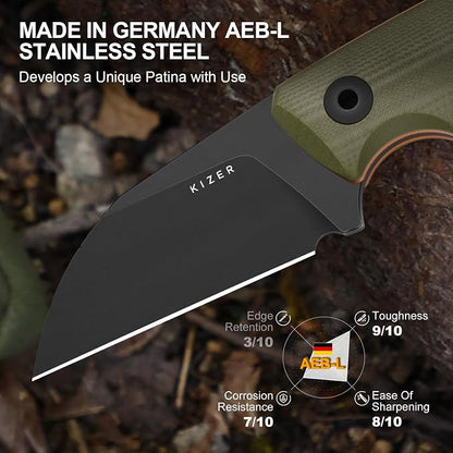 AEB-L Blade+ Olive Green G10 Handle