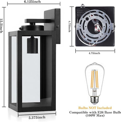 Black(Dusk to Dawn Sensor)