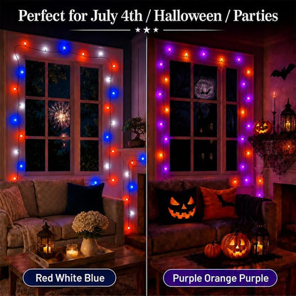 Red White Blue & Purple Orange