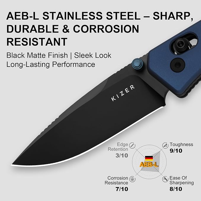 AEB-L Steel+Blue Aluminum Handle