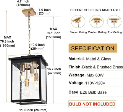 Seeded Glass, Black & Brass
