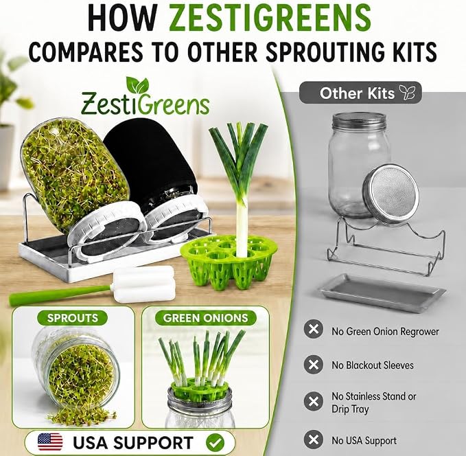 Sprouts Growing Kit & Green Onion Regrower