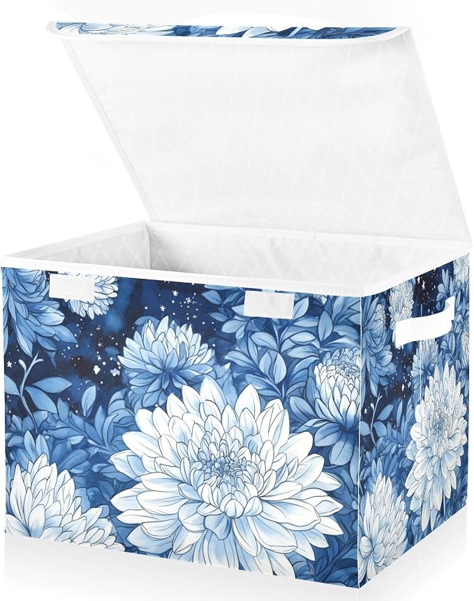 Chrysanthemum Flowers Stars Blue