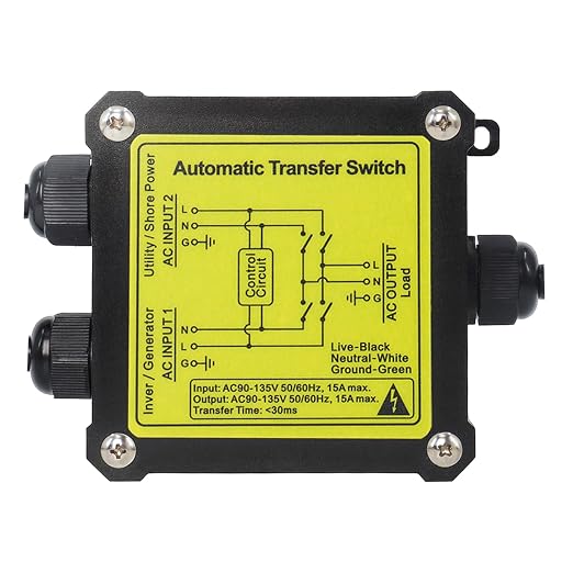 AC120V 15A ATS-Black